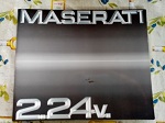 BOOK ILLUSTRATIVO MASERATI 2.24V  14 PAGINE