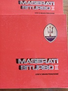 LIBRETTO USO& MANUTENZIONE BITURBO 2° SERIE 84-87 NUOVO